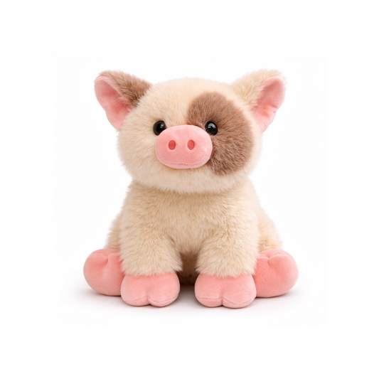 Snibboo Biscuit Tumbleby Pig Plush — Golden Soft Toy