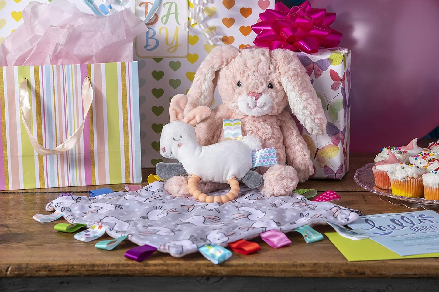 Mary Meyer Putty Nursery Stuffed Animal Soft Toy, Bunny, Pink, 28-Centimetres