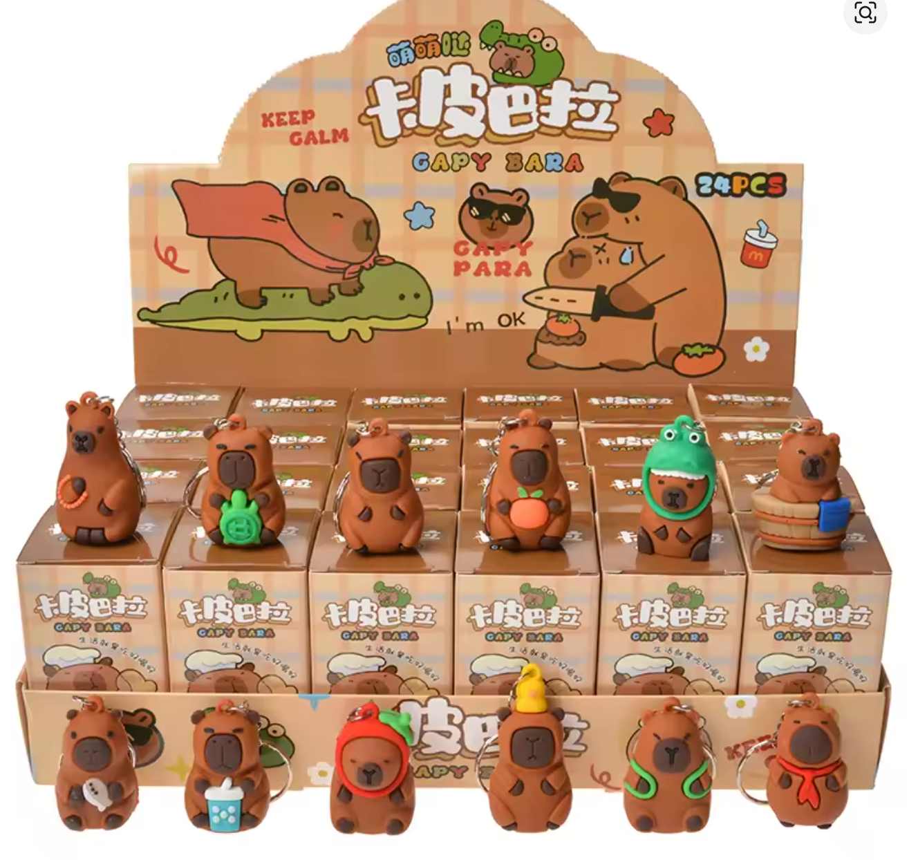 Capybara Keychains