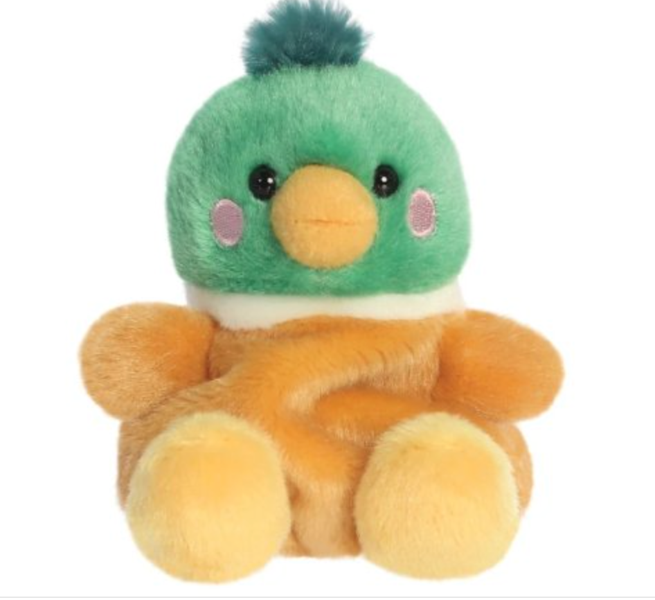 Puddles Mallard Duck Palm Pal Plush