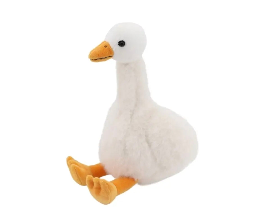 Cream Goose Plush 24cm Soft Toy