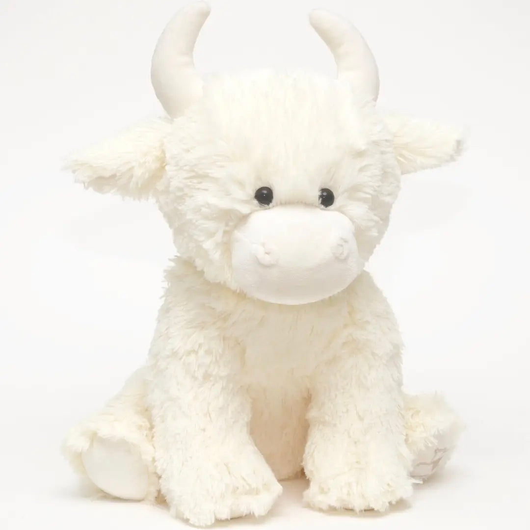 Cream Highland Cow Collectible Soft Toy Cow