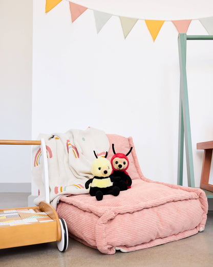 Charlie Bears Leaf Ladybird Rose Red Soft Plush