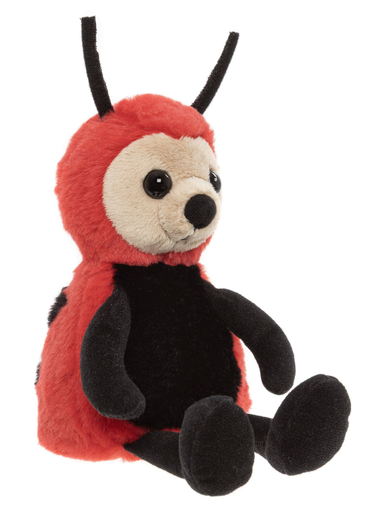 Charlie Bears Leaf Ladybird Rose Red Soft Plush