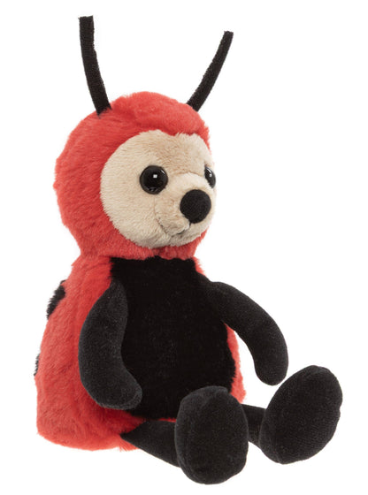 Charlie Bears Leaf Ladybird Rose Red Soft Plush