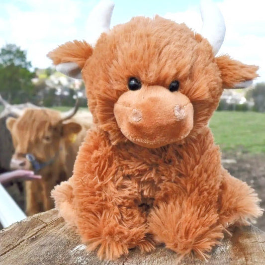 Jomanda Highland Cow Plush Brown Plush Soft Toy - 20CM