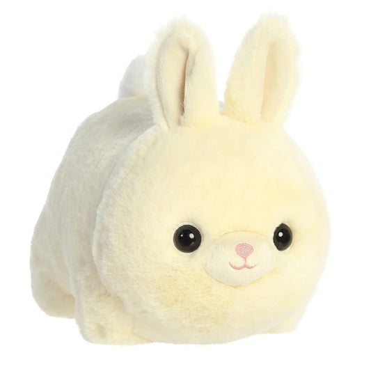 Plush toy rabbit with a white background