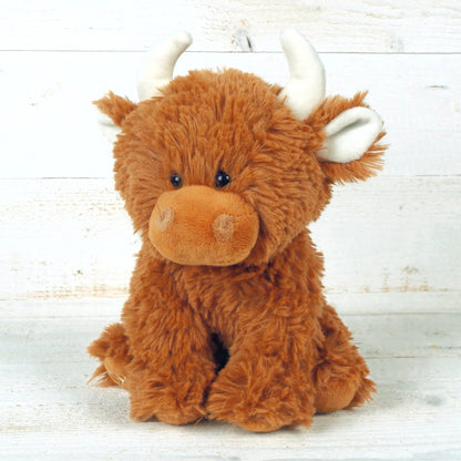 Jomanda Highland Cow Plush Brown Plush Soft Toy - 20CM