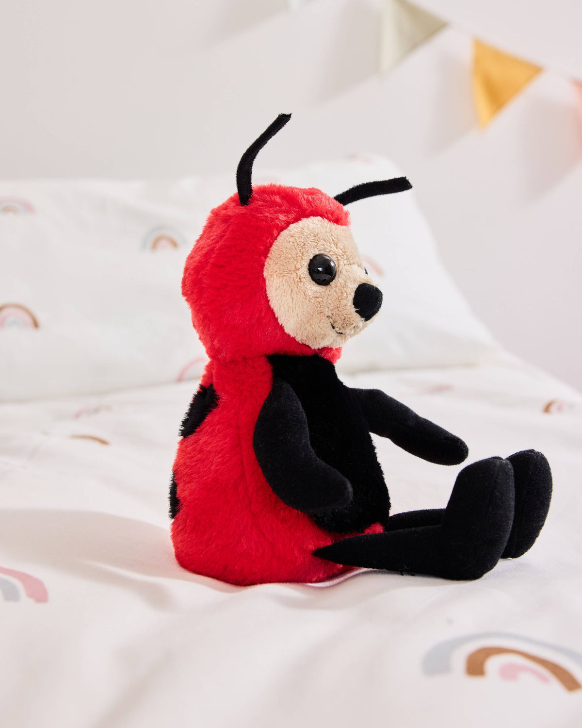 Charlie Bears Leaf Ladybird Rose Red Soft Plush