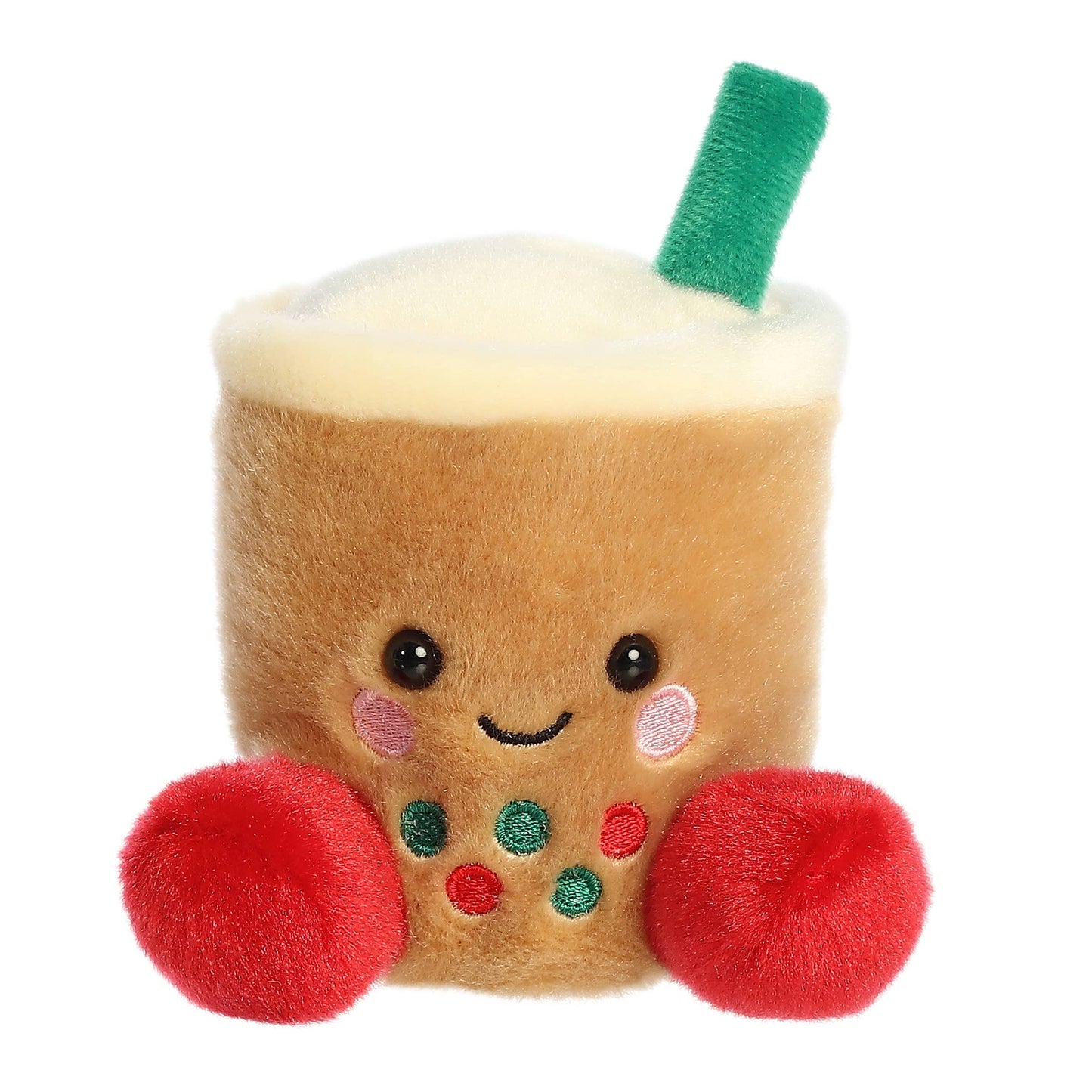 Palm Pals USA Christmas Iced Coffee Tea Festive Boba Stuffed
