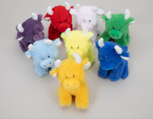 Mini Highland Cow Collectible Soft Toy Cow