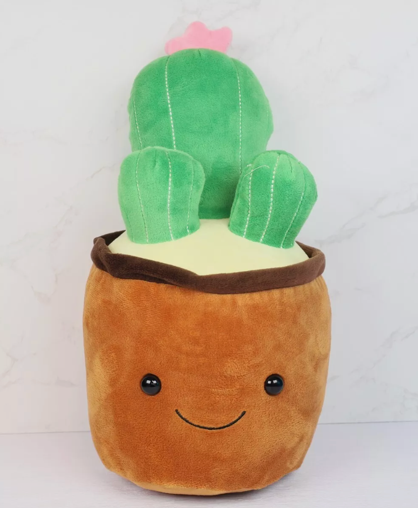 Cactus with Pink Flower Plush Toy 35cm