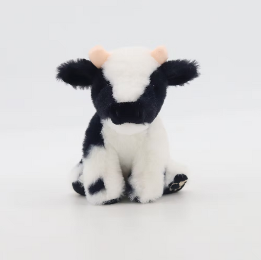 Mini Dairy Black and White Cow 13cm