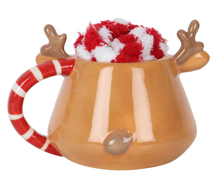 Reindeer Mug and Socks Set