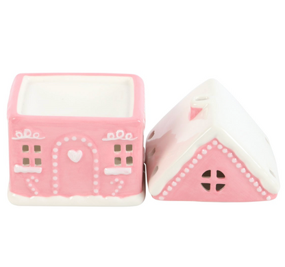 Pink Gingerbread House Oil Burner