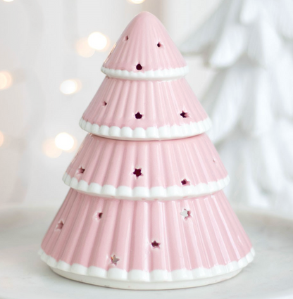 Pink Christmas Tree Oil Burner