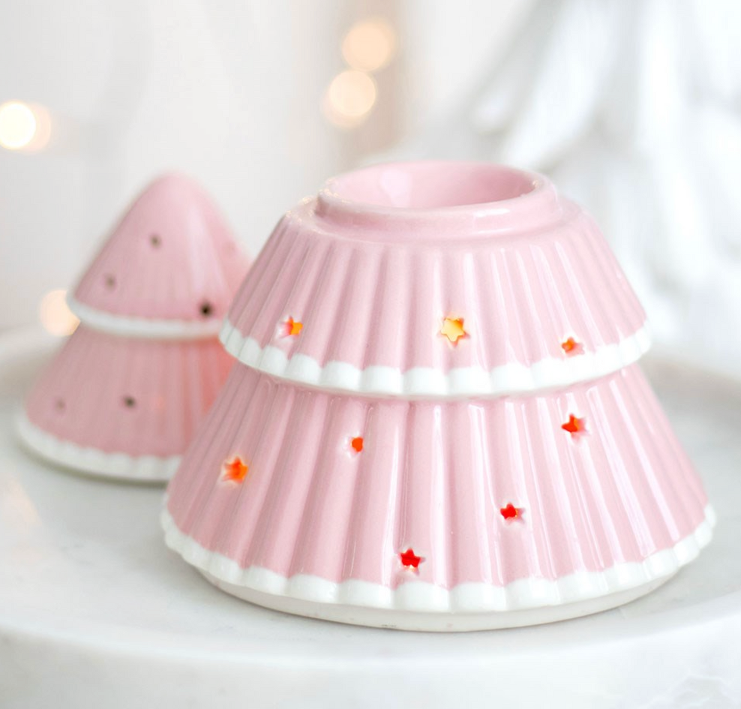 Pink Christmas Tree Oil Burner