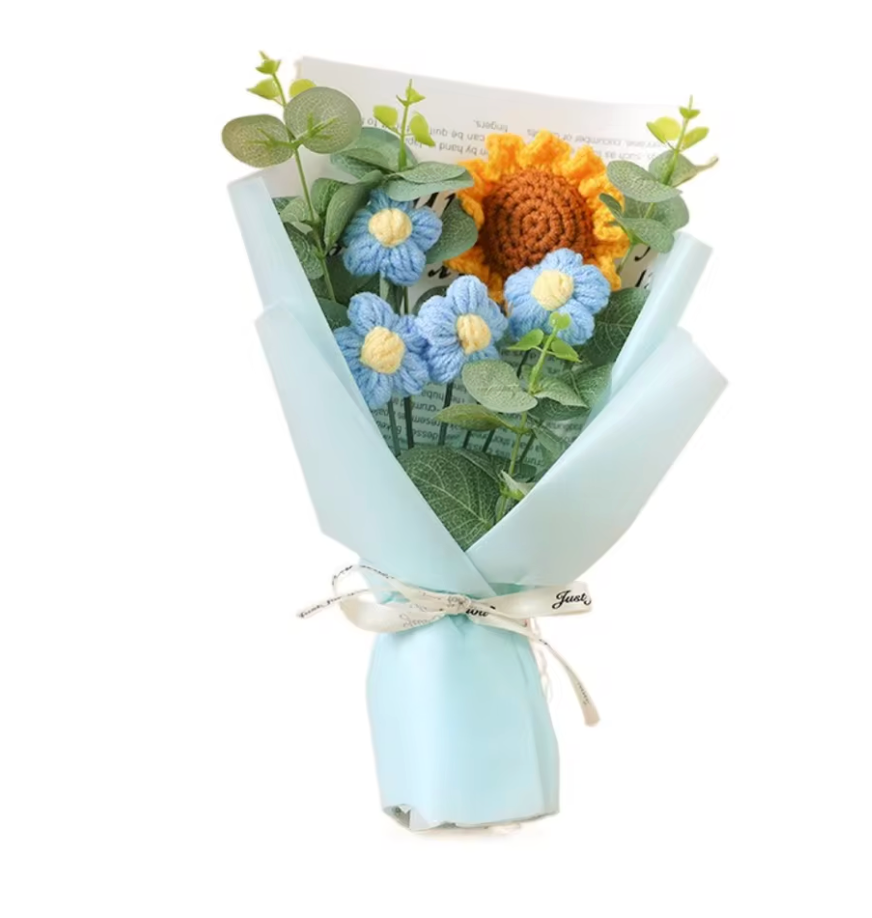 Flower Crochet Bouquet - Valentines Day Mothers Day