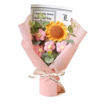 Flower Crochet Bouquet - Valentines Day Mothers Day