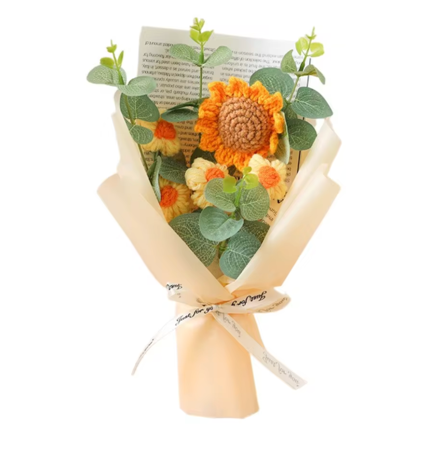 Flower Crochet Bouquet - Valentines Day Mothers Day