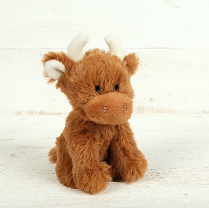Mini Highland Cow Collectible Soft Toy Cow