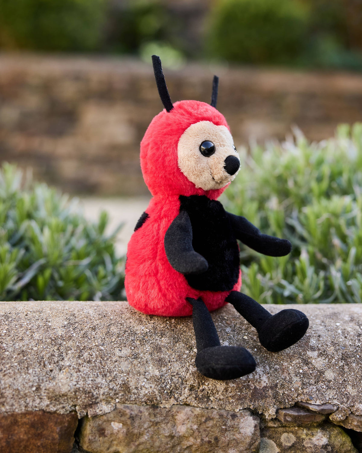 Charlie Bears Leaf Ladybird Rose Red Soft Plush