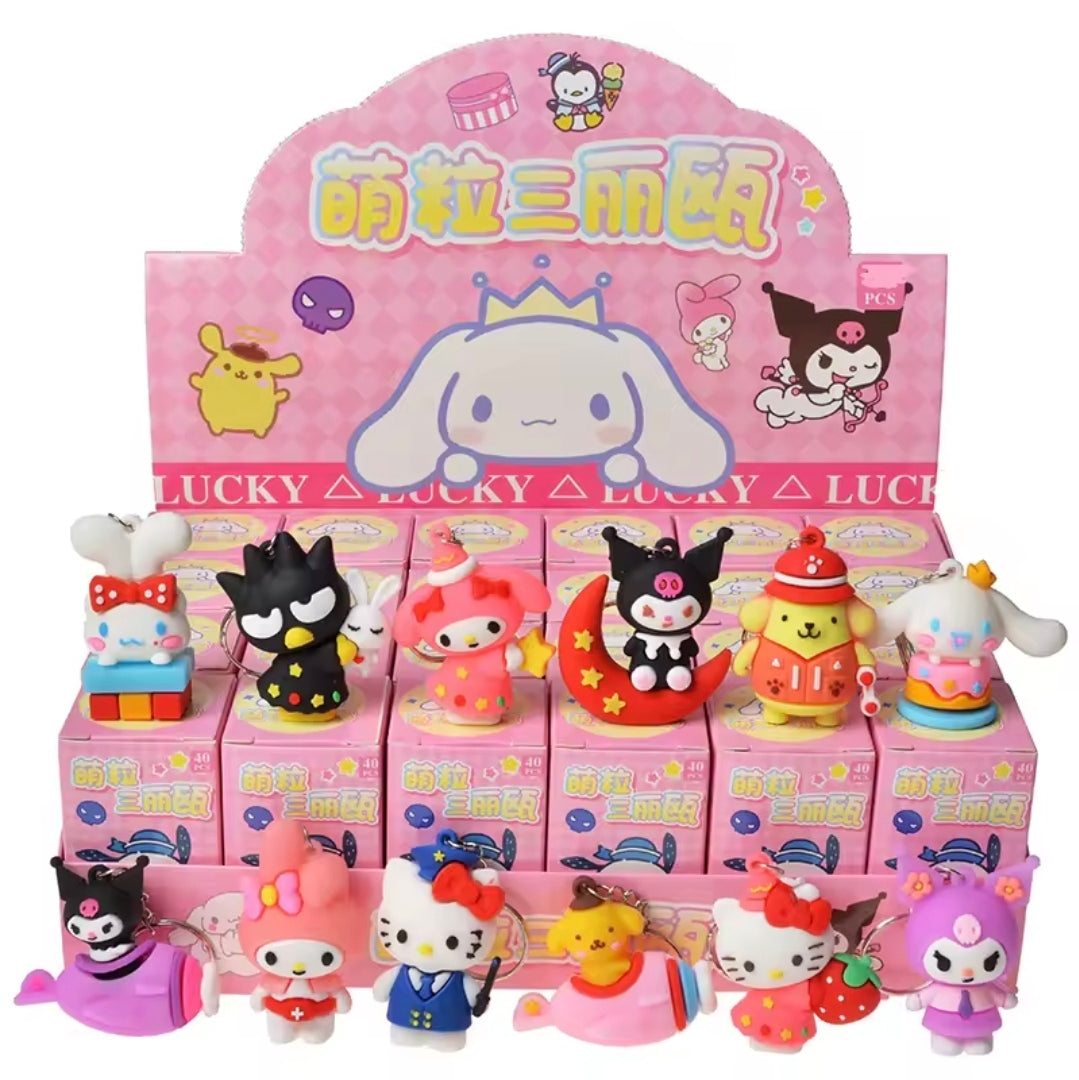 Hello Kitty & Kuromi Keychains