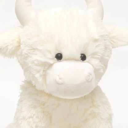 Cream Highland Cow Collectible Soft Toy Cow