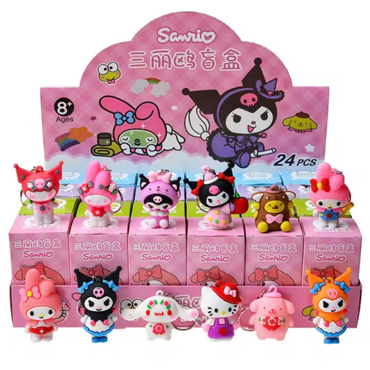 Hello Kitty & Kuromi Keychains