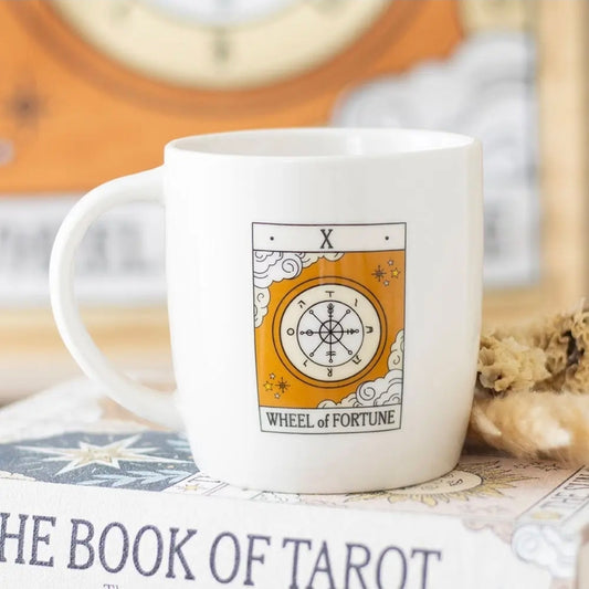Wheel of Fortune Vintage Tarot Card Mug