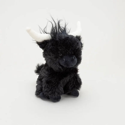 Black Longhorn Highland Cow Collectible Soft Toy Cow