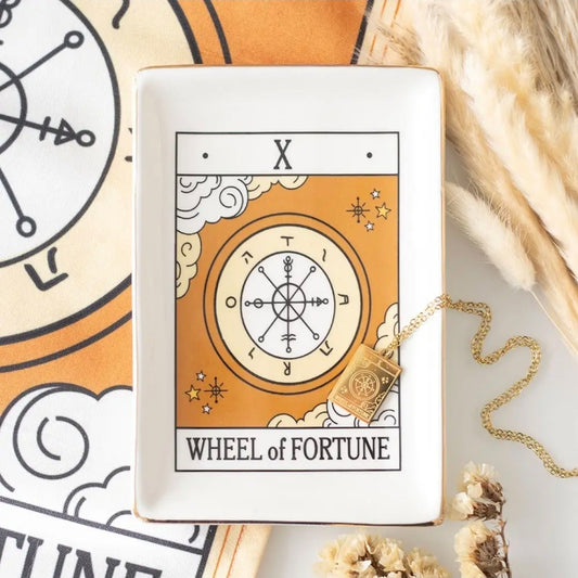 Wheel of Fortune Vintage Tarot Card Trinket Dish