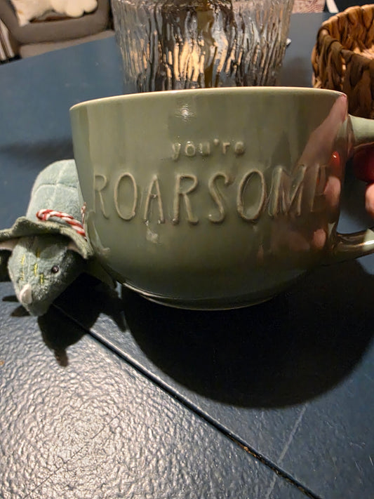You're Roarsome Mug and Mini Toy Dinosaur